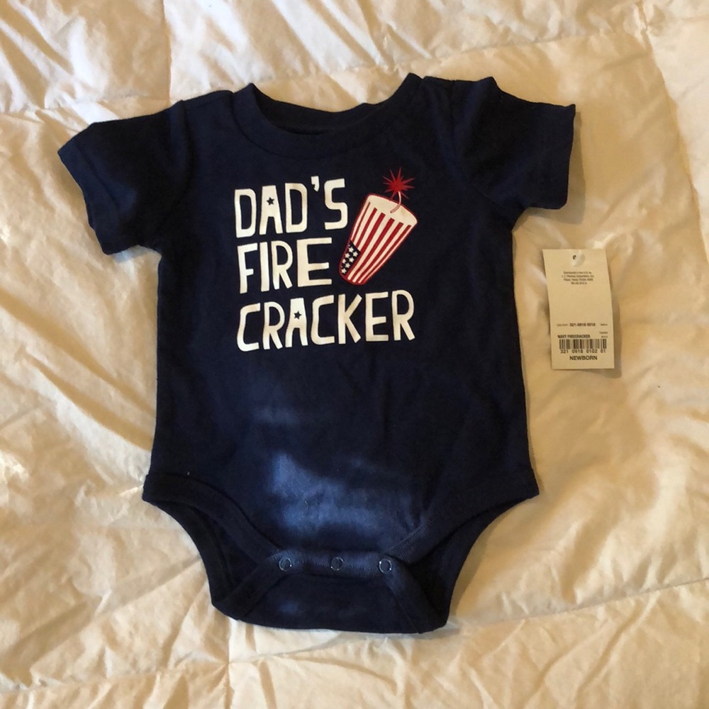 Newborn Fourth of July onesie